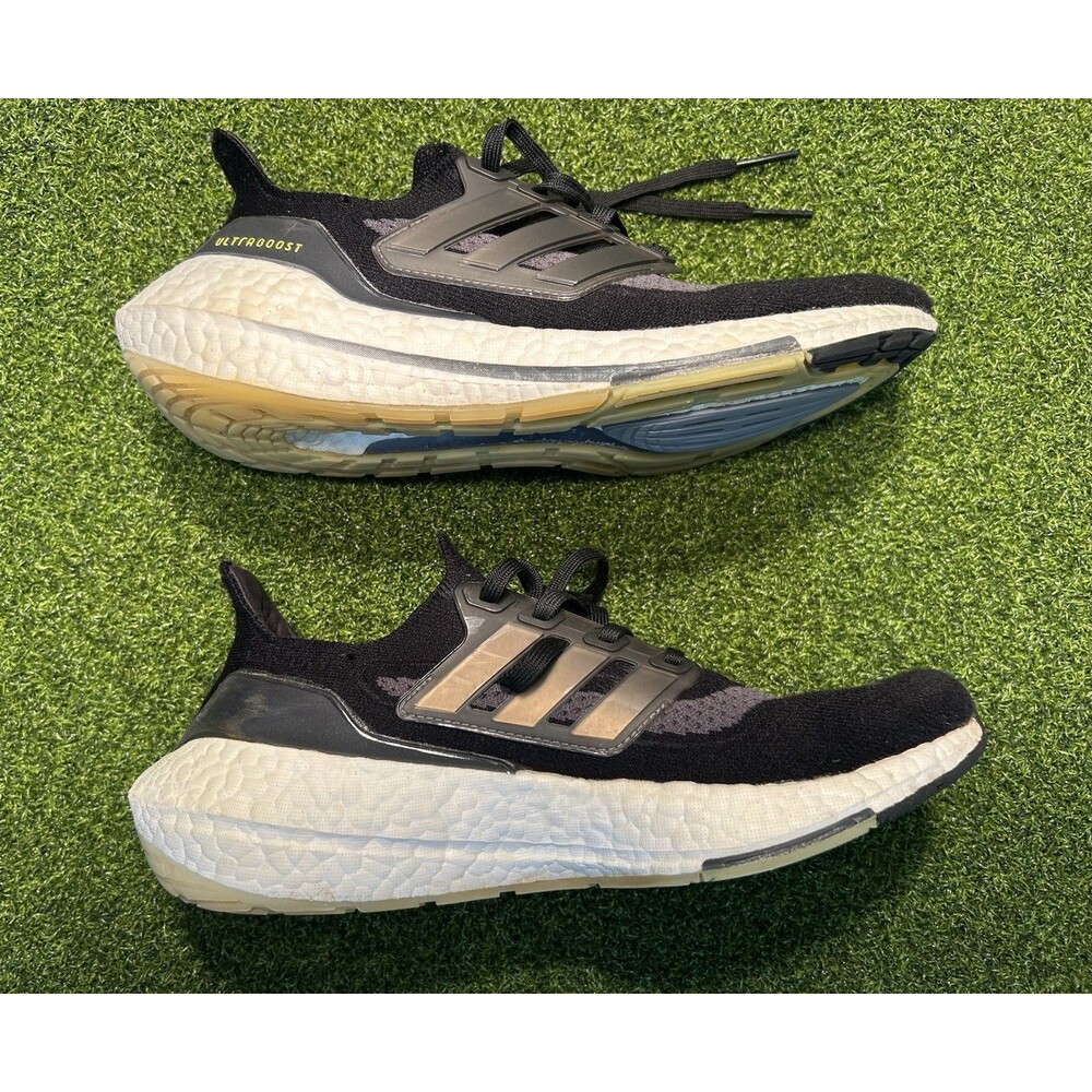 Adidas Ultraboost 21 Men's Size 8 Running Training Shoes Black Gray